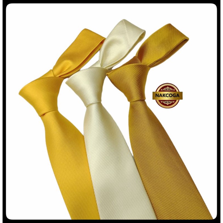 dasi kuning polos dasi kuning panjang pria