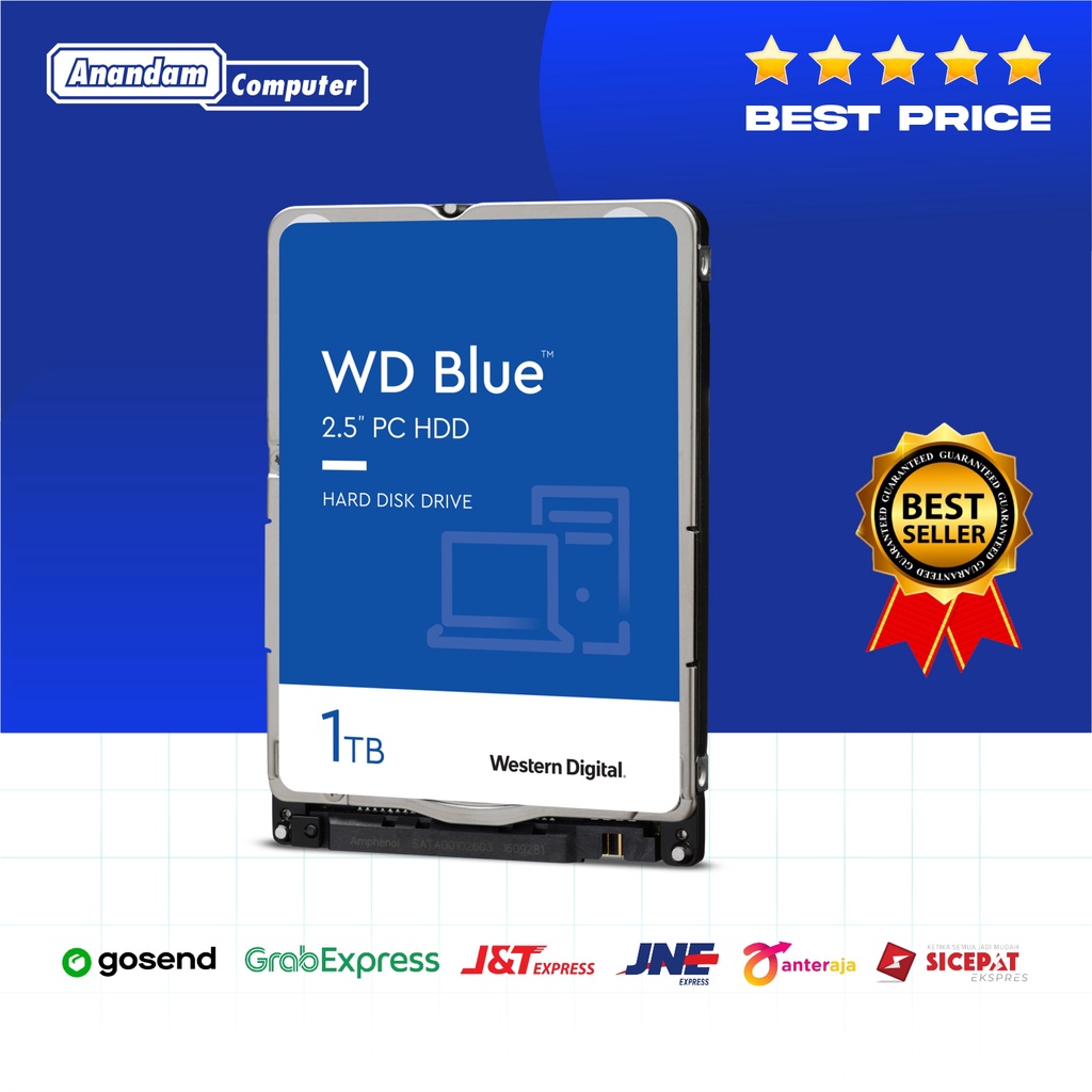 HDD 2,5&quot; WDC 1TB GARANSI RESMI