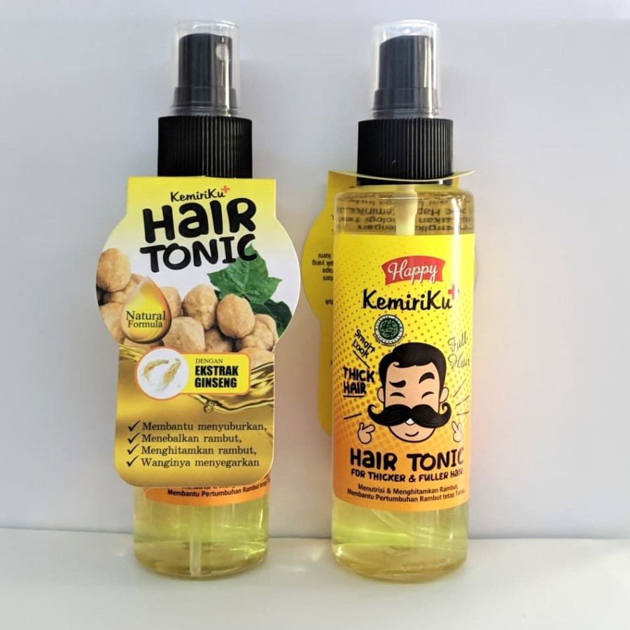 Kemiriku Hair Tonic Ginseng 125ml GIRLSNEED77 ORIGINAL BPOM Happy Kemiri Tonik Rambut