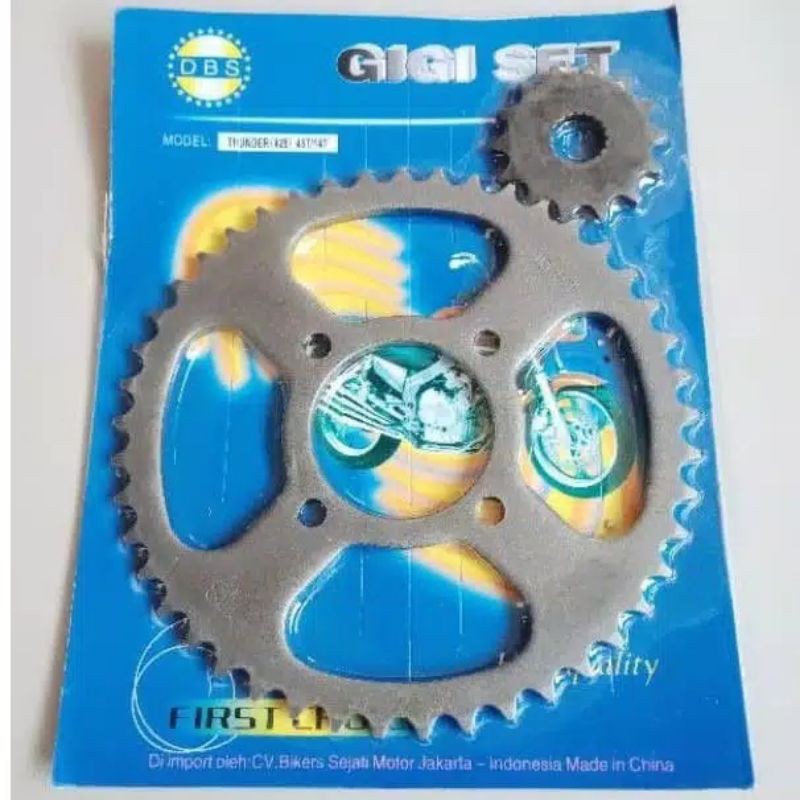 Gear gir depan belakang thunder 125 428 45T 14T