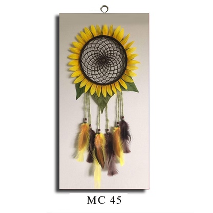 Hiasan Dinding Pajangan Ruang Tamu Dekorasi Kamar Tidur  Walldecor Macrame Poster Kayu Tema Etnik-MC 45