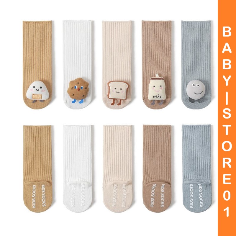 BABYSTORE01 -  HHA Kaos Kaki Panjang Anti Slip Bayi Boneka 3D