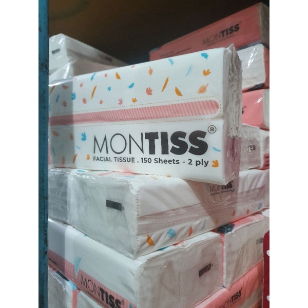 Tisu wajah tissue facial Montiss 150 sheet / tisu wajah softpack montis 150's 2 ply