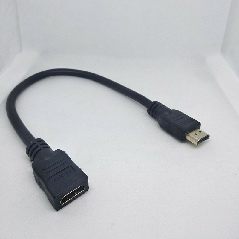 Kabel HDMI Extention Male to Female 30Cm Extender Cable 0.3M Mysunstore