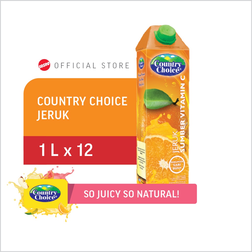 

Country Choice Orange 1L isi 12pcs
