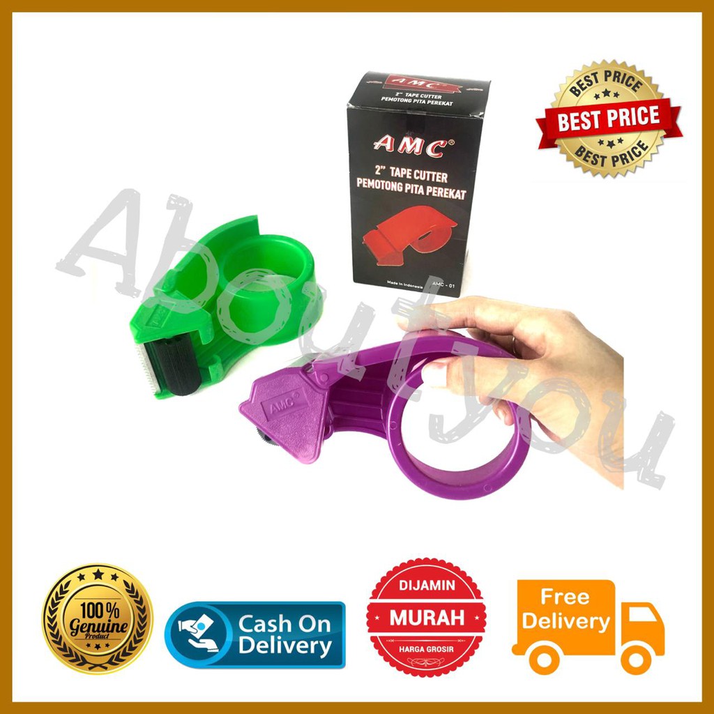 

Tempat Lakban/ Dispenser tape / lakban cutter plastik murah unik