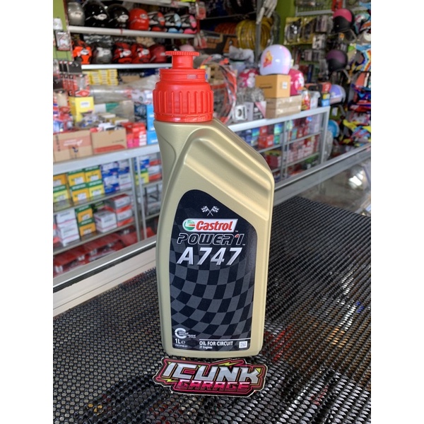 oli CASTROL a747 ORIGINAL oli campuran oli samping 2tak CASTROL POWER 1 A747 ORIGINAL