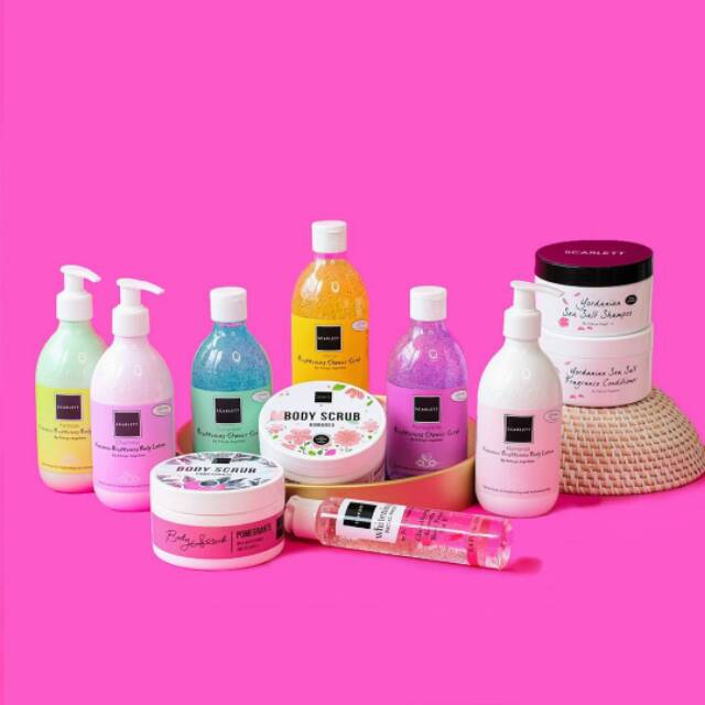 ORIGINAL SCARLETT WHITENING PAKET 5PCS - FREE BOX & Sample item