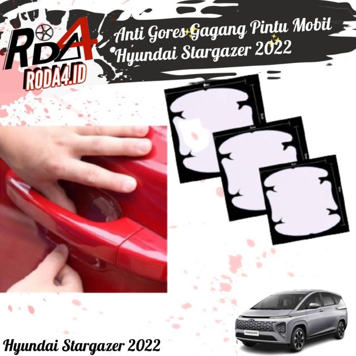 Stiker Anti Gores Gagang Pintu Mobil Hyundai Stargazer 2022
