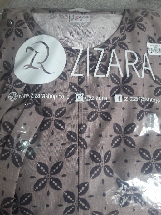 Gamis Shidqia A Zizara Optima Print Motif Batik Kawung