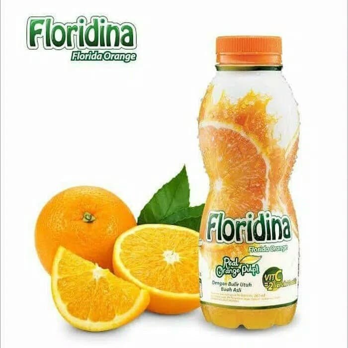 

Floridina MInuman Orange Jeruk mengandung Vitamin C VIt C 350 Ml Botol