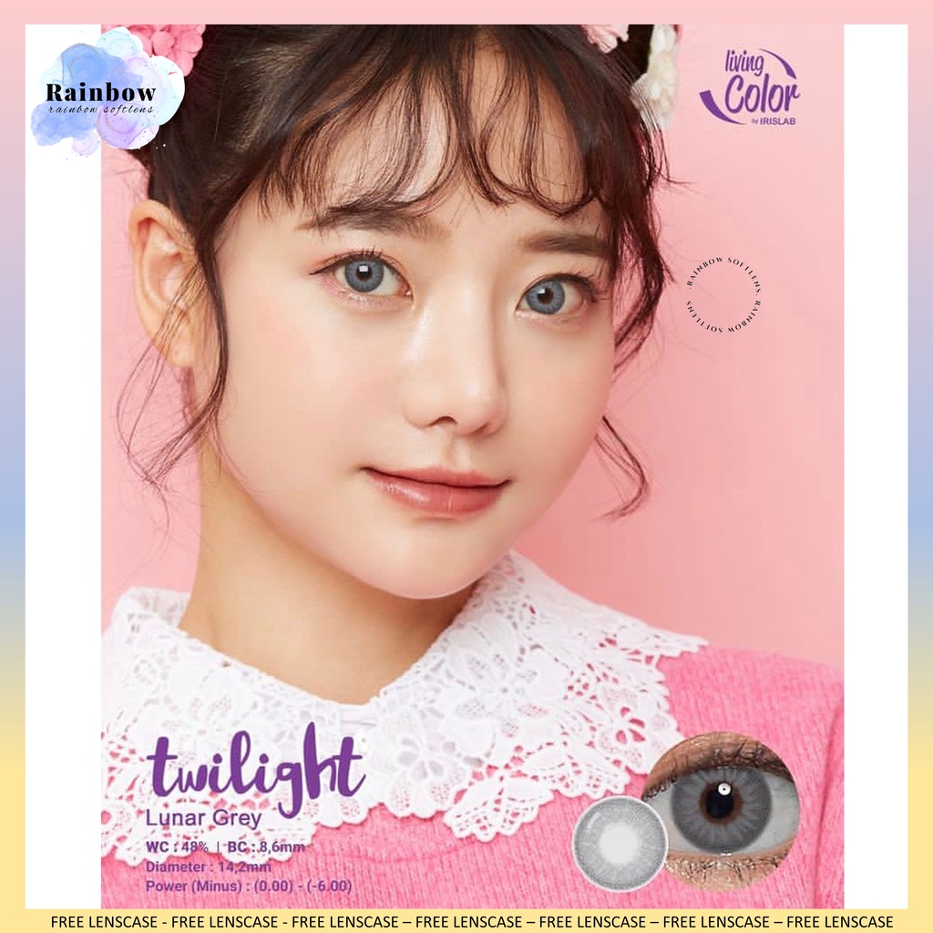 SOFTLENS LIVING COLOR TWILIGHT MINUS (-2.75 S/D -6.00) by IRISLAB FREE LENSCASE DIA 14.2MM / SOFTLEN SOFLENS SOFTLEN