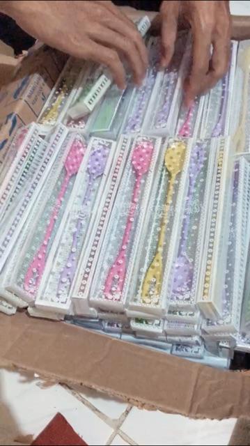 Souvenir Pernikahan Sendok Panjang Kemasan Mika Sendok Jus