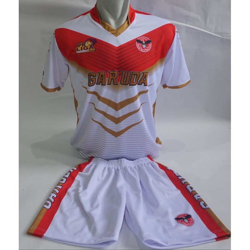 jersey motif proliga jakarta garuda putih full motif printing