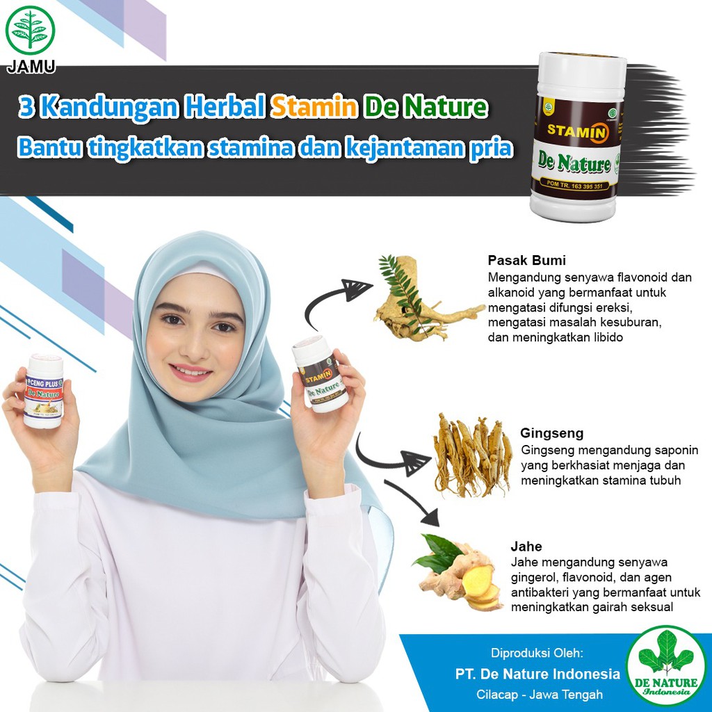 Obat Herbal atasi Lemah Syahwat| Penambah Stamina| Ejakulasi Dini| Impoten| De Nature ORIGINAL-3