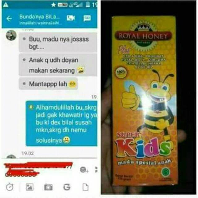 

Madu super kids royal honey natural super kids madu spesial anak