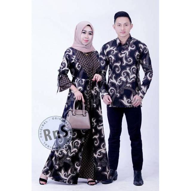 Terlaris Seri D New Batik Couple Modern || Gamis Kerah eqYb5Zi3Jezqr