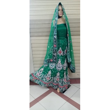 Lehengga lengga wedding/pengantin india swaroski
