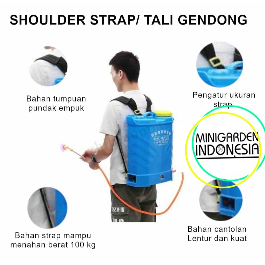 TALI GENDONG BUSA strap bahu mesin sprayer elektrik model safety belt knapsak sabuk semprotan hama