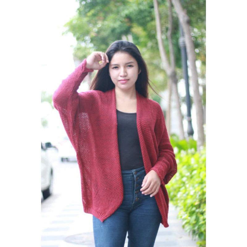 CARDIGAN BATWING | KARDIGAN KELELAWAR RAJUT KNIT