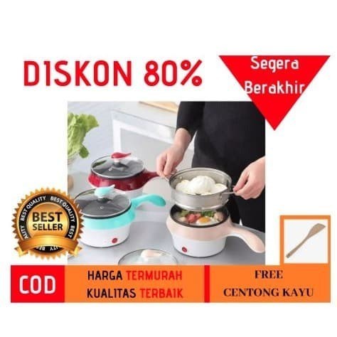 Mini Electric Rice Cooker With Handle Cooking Pot Praktis 1,5 L