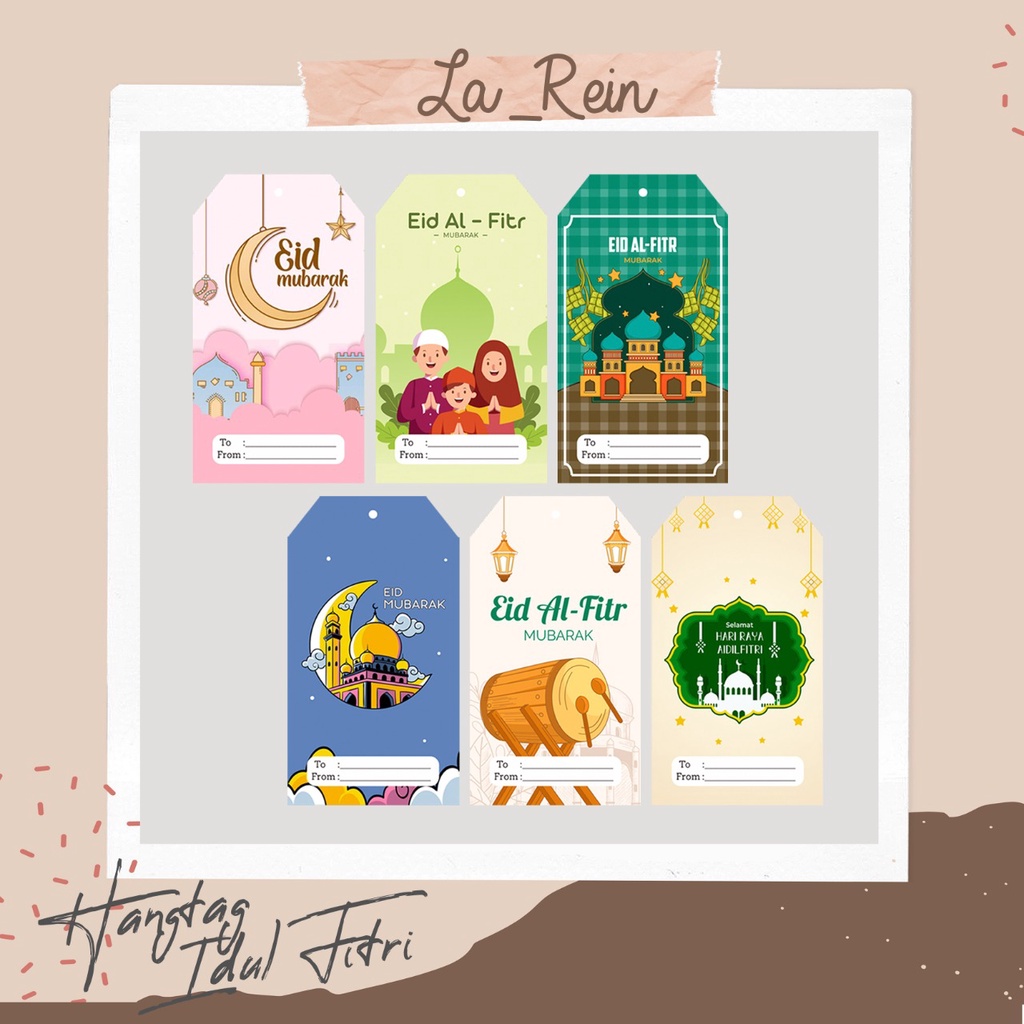 

NEW DESIGN!! Hang Tag IED MUBARAK/Idul Fitri/Ramadhan/Lebaran/Label/Murah/Kartu/Kado/Parcel/Bingkisan/Hadiah/Hampers/Custom