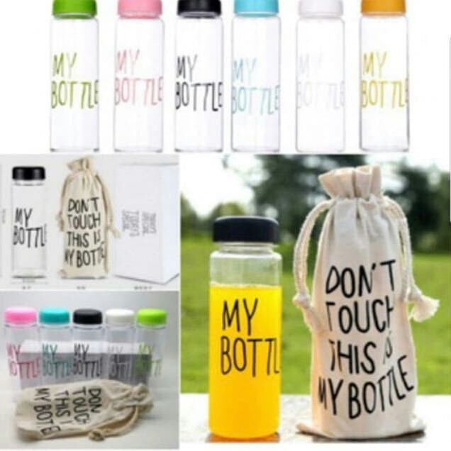 botol minum my bottle infused water (bening) transparan 500 ml tumbler sekolah olahraga