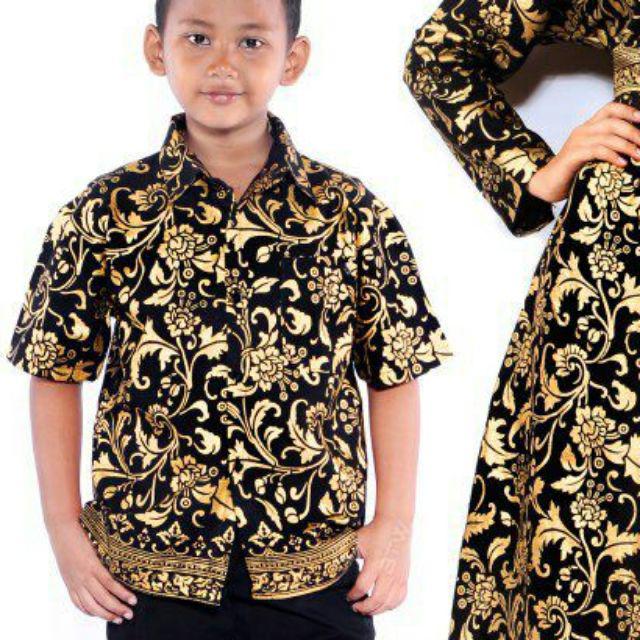 Batik Couple keluarga sania ruffle ori ndoro jowi dnt-Hem Anak