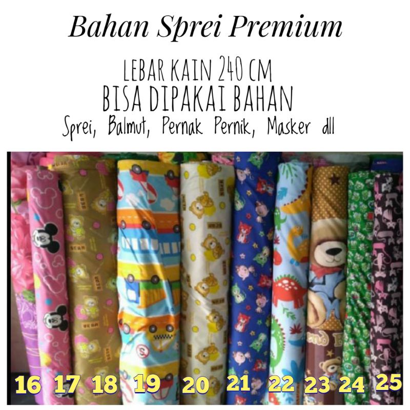 bahan sprei termurah kain sprei premium