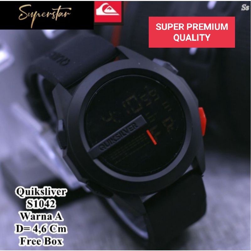 Jam tangan pria Quiksilver Drone digital watterresist