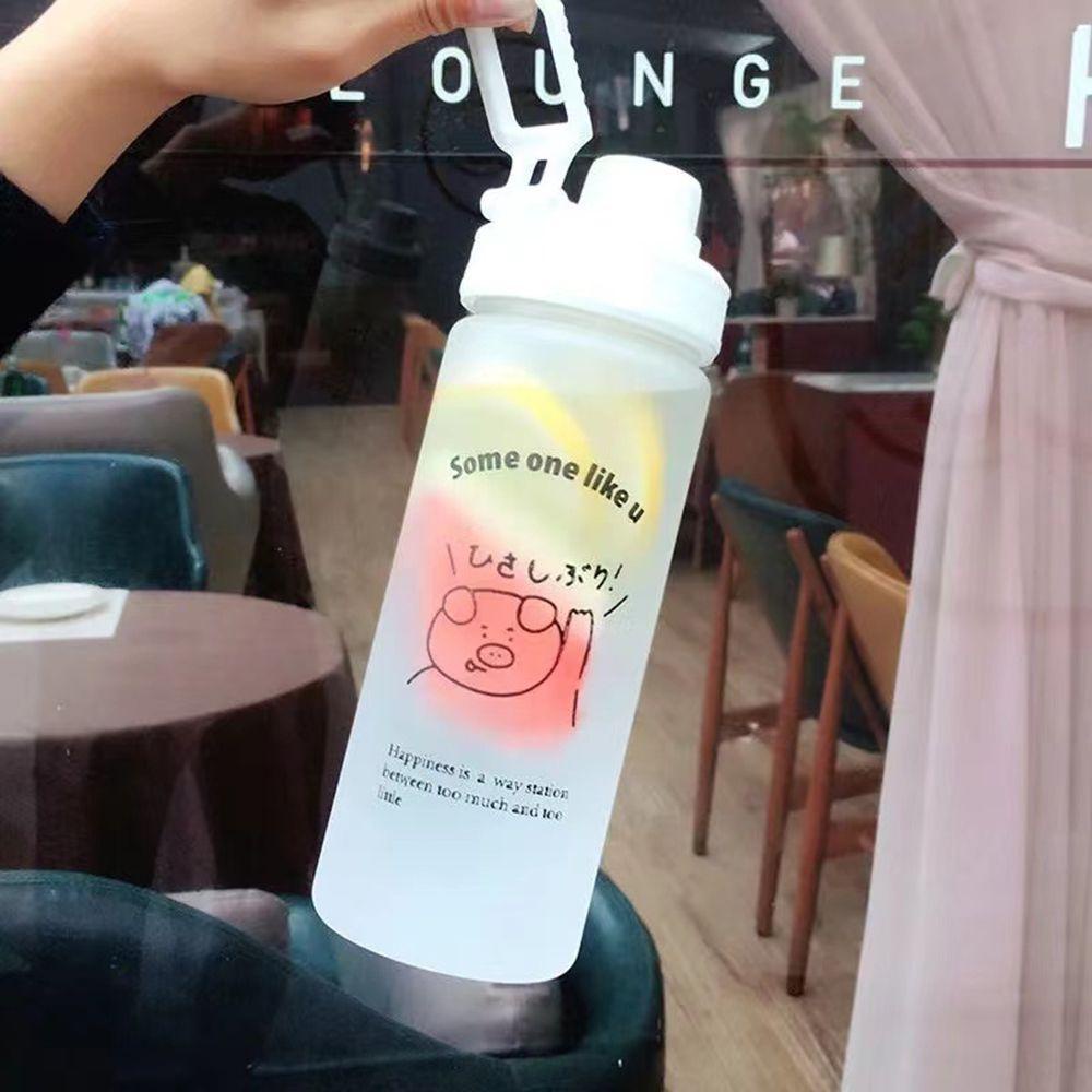 Chookyy 500ml Frosted Water Bottle Botol Minum Plastik Portable Outdoor