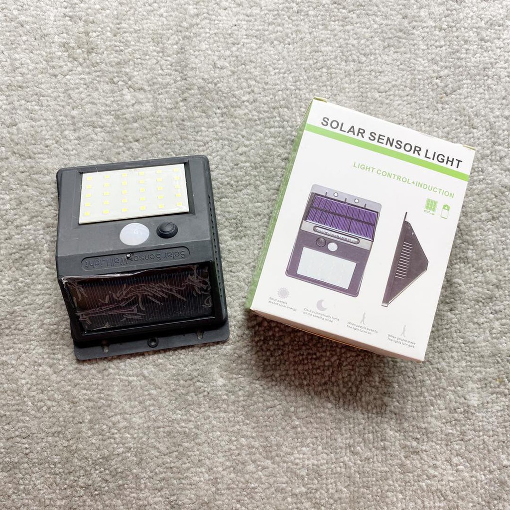 Lampu Taman Solar Powered Led Wall Light / Lampu matahari Sensor Gerak- SOSOYO