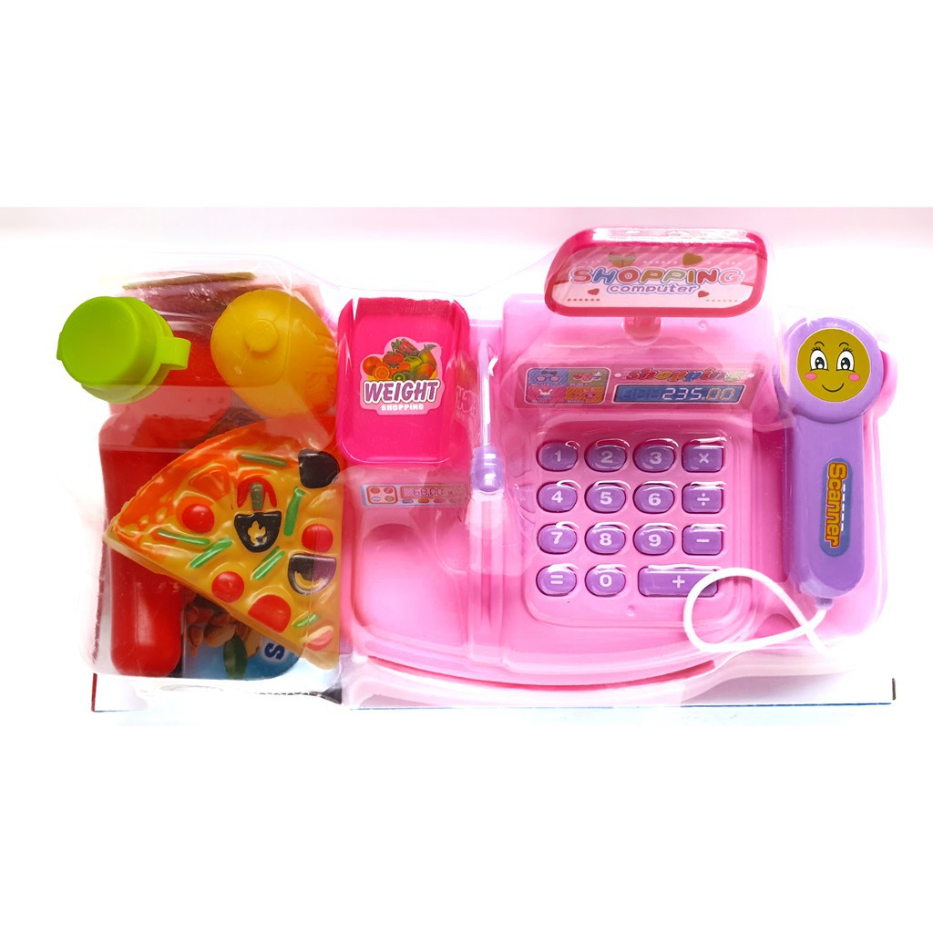 Mainan Edukasi Kasir Kasiran Cash Register Pink Mainan Edukasi Kasir Kasiran Cash Register Pink