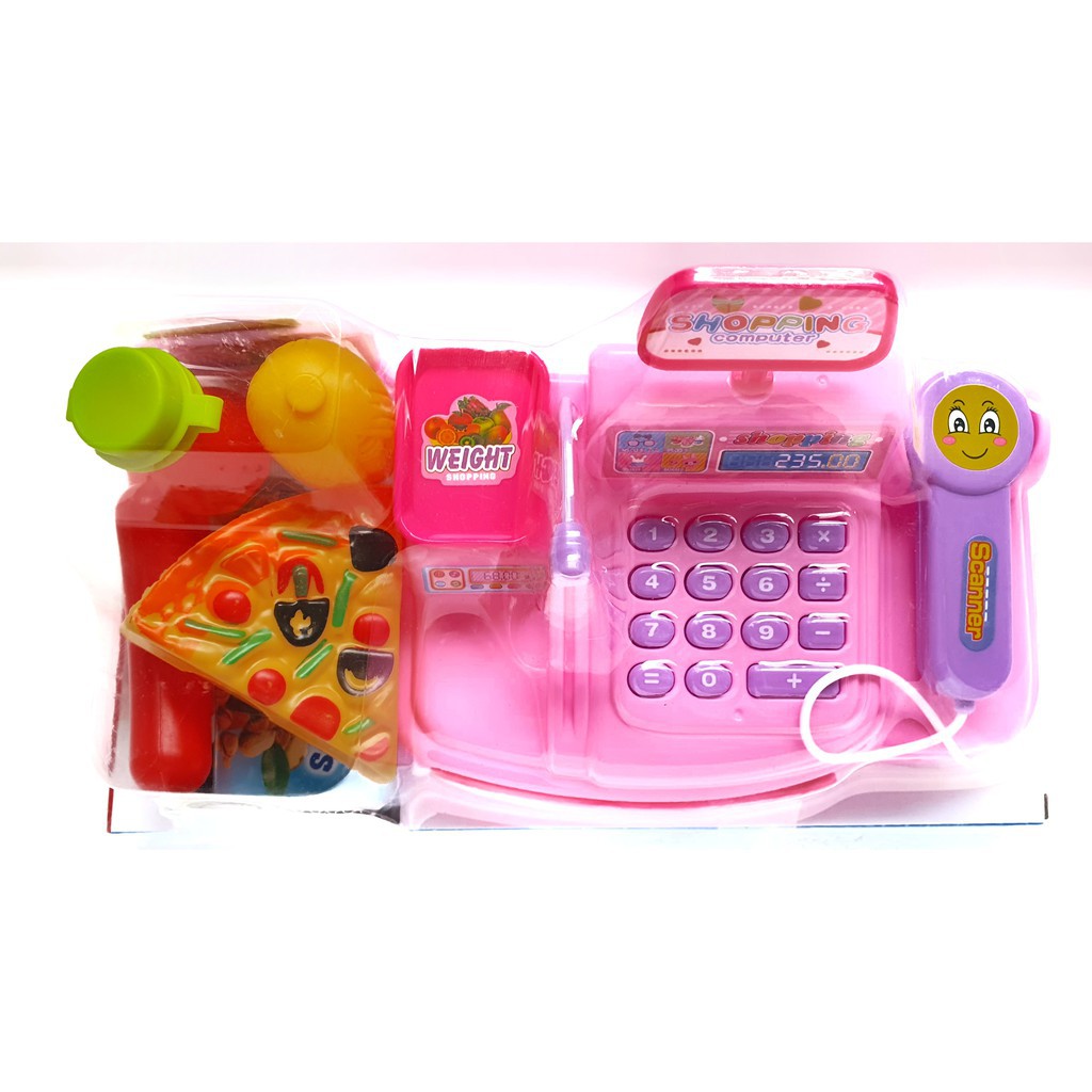  Mainan  Edukasi Kasir  Kasiran  Cash Register Pink 