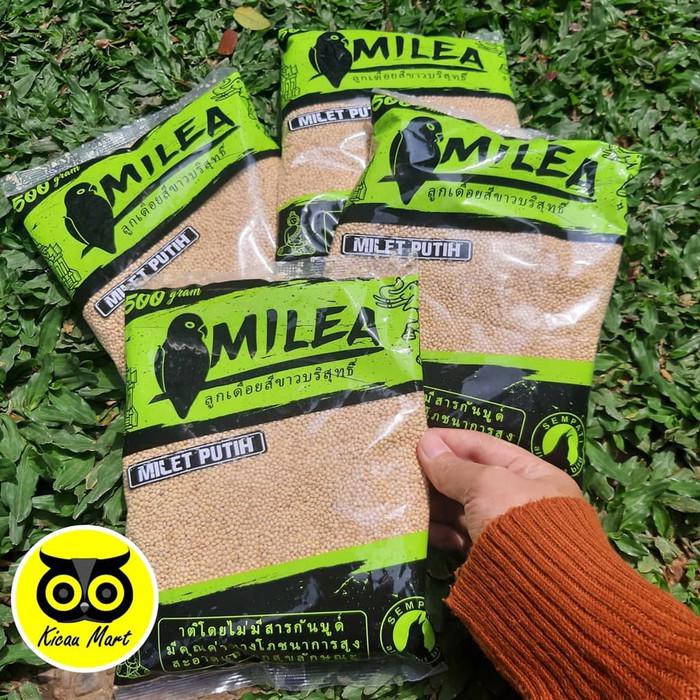Milet Putih Kiloan Merk Vita ( White Millet ) Pakan Makanan Lovebird