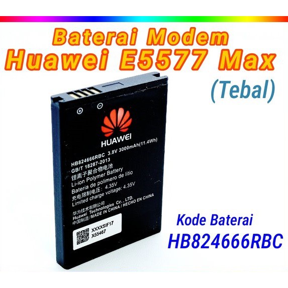 Battery Batre Baterai HW HB824666RBC Modem Wifi E5577 Bolt Max 2