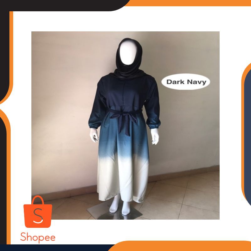 1 Promo GRADASI MAXY BUSUI - QUEEN CREPE ORIGINAL - GARDIAN LONG DRESS Keren