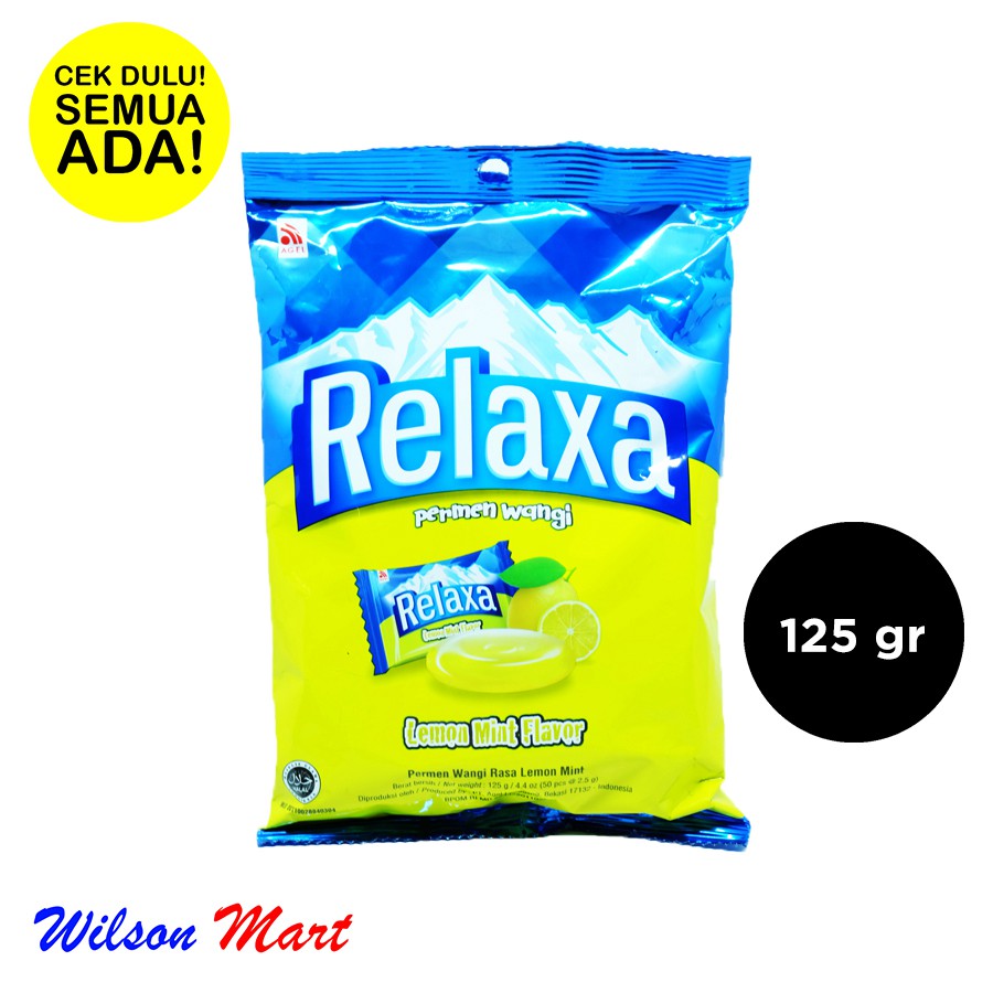 

RELAXA PERMEN WANGI LEMON MINT 125 GRAM