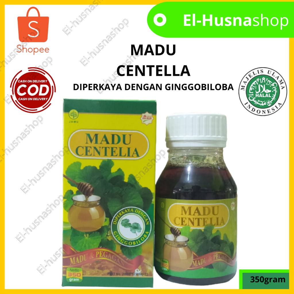 

Madu Centelia Madu & Pegagan Diperkaya Dengan Ginggobiloba 350gram