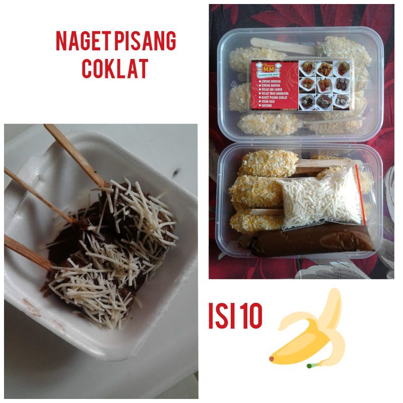 

naget pisang coklat/naget pisang/pisang naget/pisang/naget/crispi/enak/murah