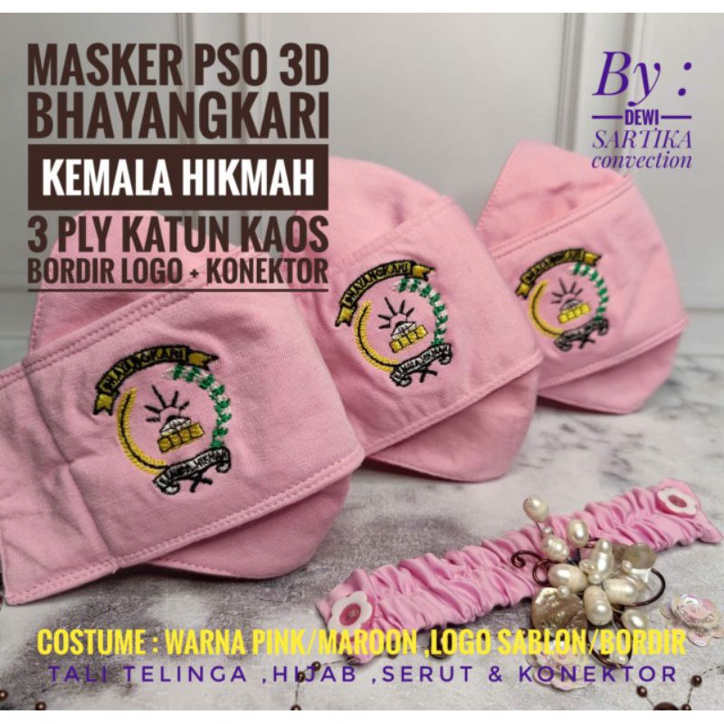 Masker PSO Bhayangkari 3Dimensi terlaris premium