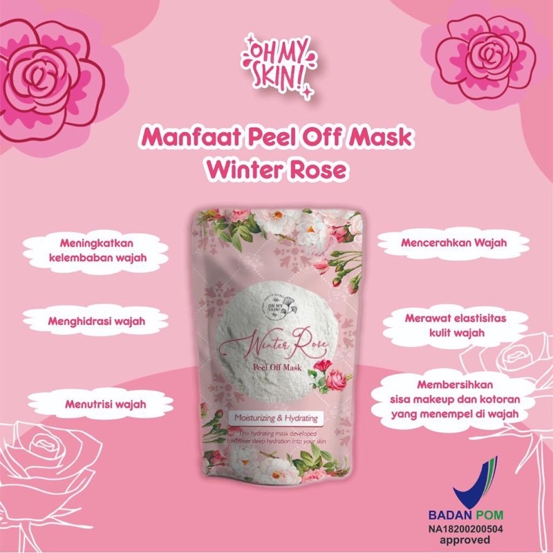 [READY] MASKER PEEL OFF GEL OHMYSKIN GEL PEEL OFF MASK PETALS OH MY SKIN OHMYSKIN