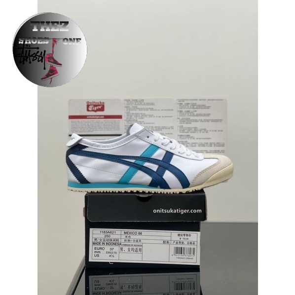 Sepatu Onitsuka Tiger Mexico 66 White Navy Blue High Quality