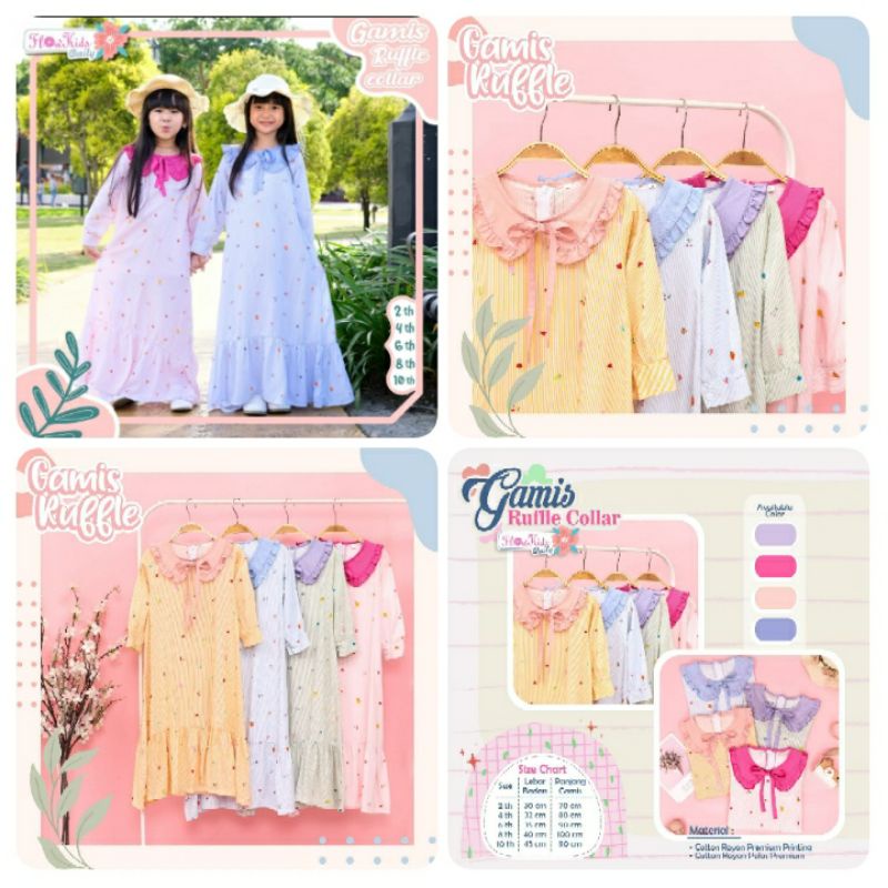 Gamis Flowkids Ruffle
