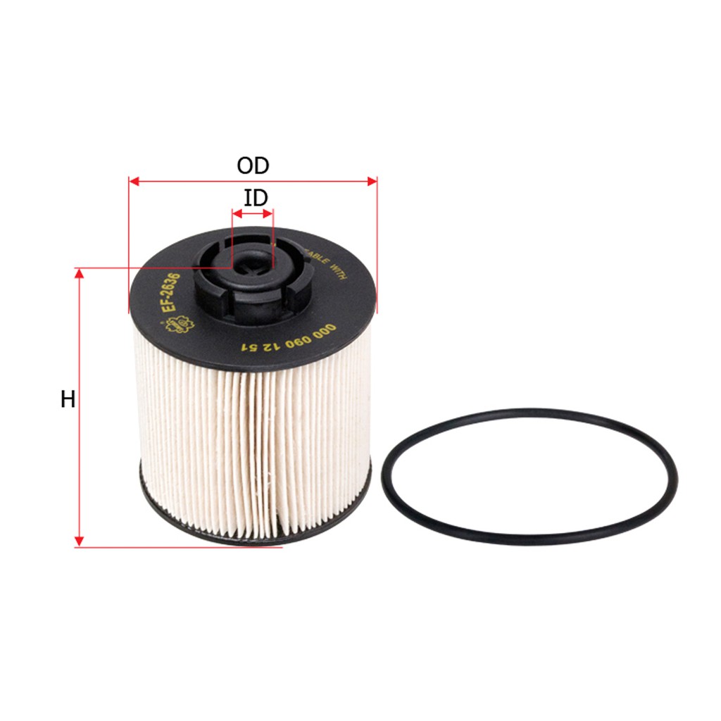Sakura Fuel Filter Solar EF-2636 Mercy OH 1526, Mercy OH 1626