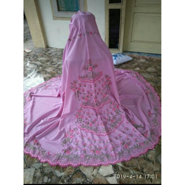 Mukena bordir edisi mahar the series pink fanta