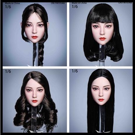 YMToys YMT054 Female Head Headsculpt u Phicen TBLeague JiaouDoll 1/6