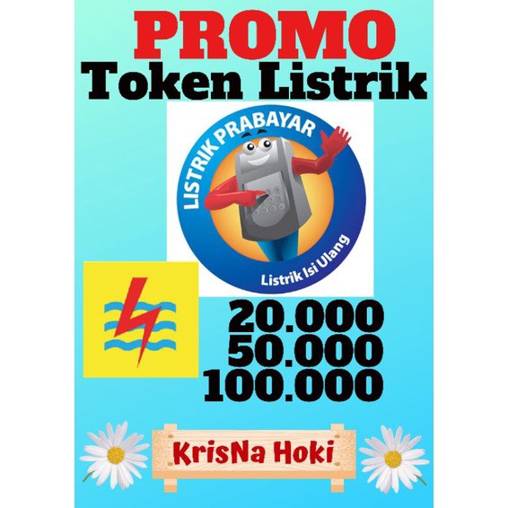 Token Listrik Pln Termurah 20k , 50k , 100k