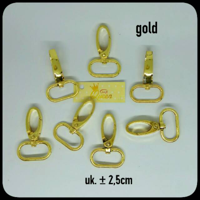 

(1pc) kait 2,5cm gold tebal