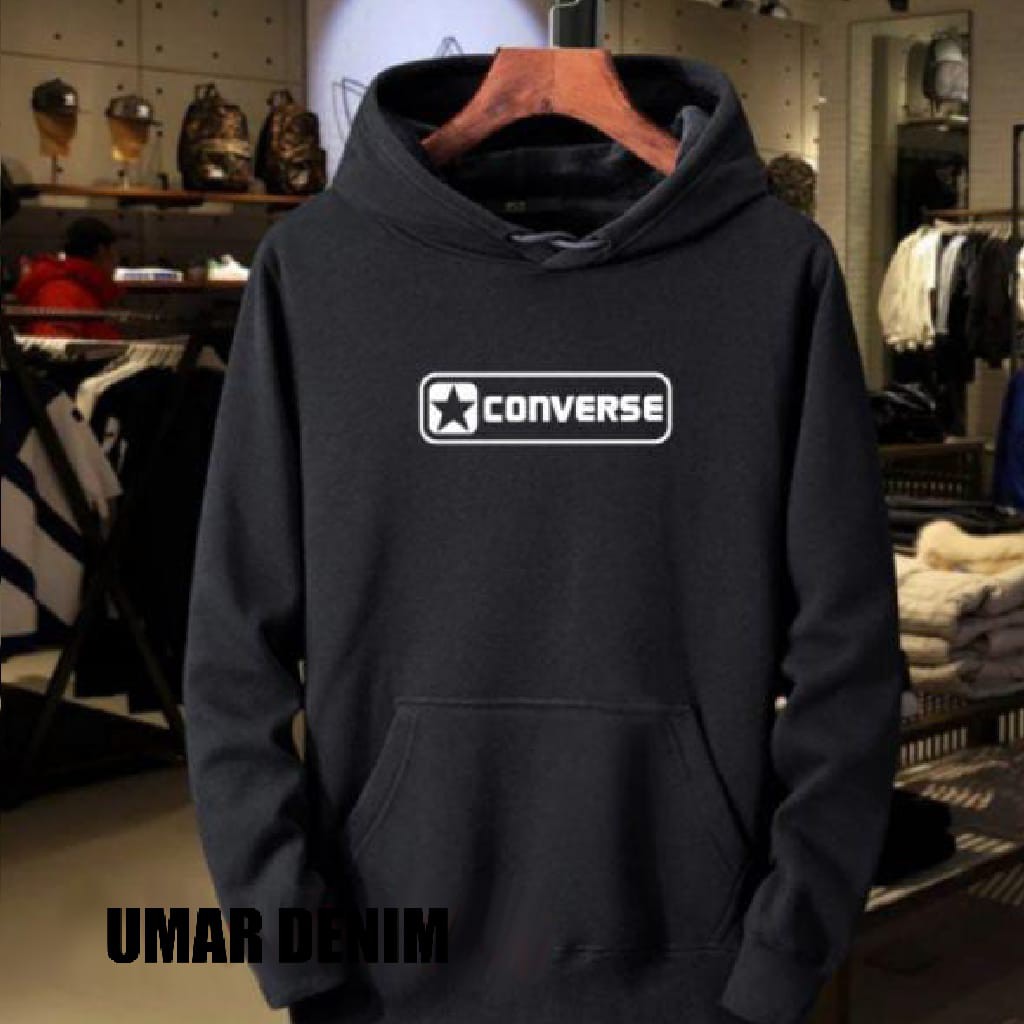 jumper Hoodie Cod Converse Bahan Tebal ukuran m l xl xxl